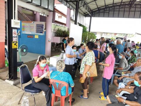 ฉีดวัคซีน ไข้หวัดใหญ่ รพ.สต.หนองแจง