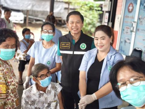 ฉีดวัคซีน ไข้หวัดใหญ่ รพ.สต.หนองแจง