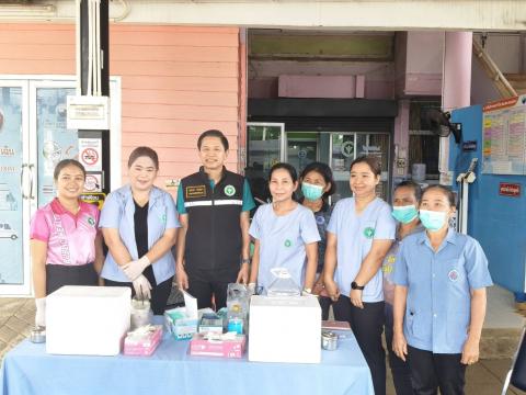 ฉีดวัคซีน ไข้หวัดใหญ่ รพ.สต.หนองแจง