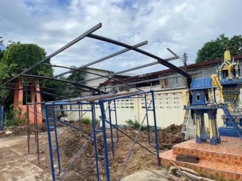 จัดสร้างที่จอดรถยนต์/รถมอเตอร์ไซค์ คลินิกแพทย์แผนไทย