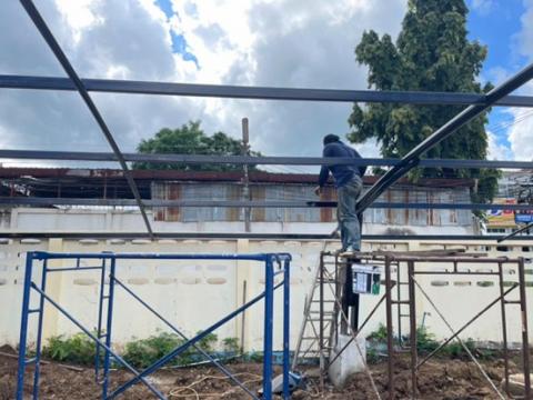 จัดสร้างที่จอดรถยนต์/รถมอเตอร์ไซค์ คลินิกแพทย์แผนไทย