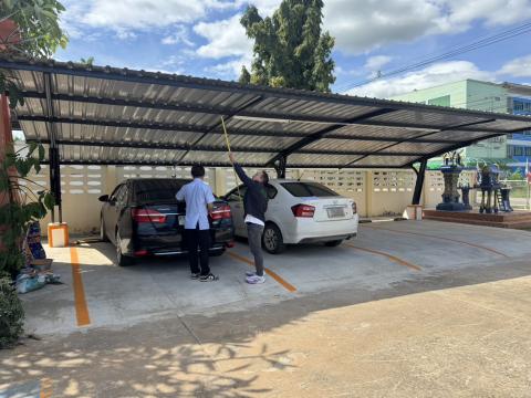 จัดสร้างที่จอดรถยนต์/รถมอเตอร์ไซค์ คลินิกแพทย์แผนไทย