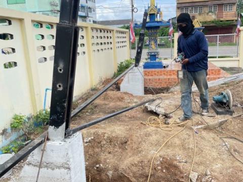 จัดสร้างที่จอดรถยนต์/รถมอเตอร์ไซค์ คลินิกแพทย์แผนไทย